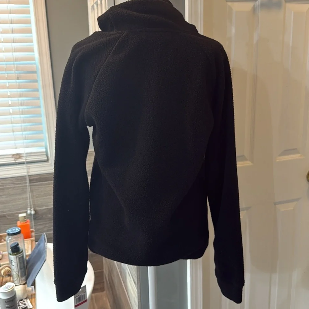 Michael Kors Fleece Pullover Cowl Neck Sweatshirt Black‎ XS NWT